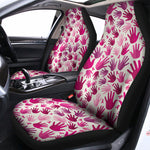 Pink Hand Breast Cancer Pattern Print Universal Fit Car Seat Covers