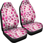 Pink Hand Breast Cancer Pattern Print Universal Fit Car Seat Covers