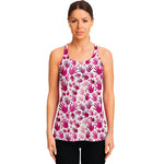 Pink Hand Breast Cancer Pattern Print Women's Racerback Tank Top