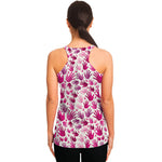 Pink Hand Breast Cancer Pattern Print Women's Racerback Tank Top
