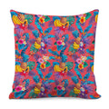 Pink Hawaiian Fruits Pattern Print Pillow Cover