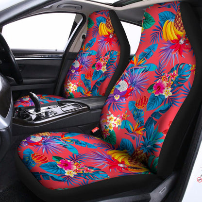 Pink Hawaiian Fruits Pattern Print Universal Fit Car Seat Covers