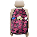 Pink Hawaiian Hibiscus Pattern Print Car Seat Organizers