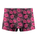 Pink Hawaiian Hibiscus Pattern Print Men's Boxer Briefs
