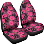 Pink Hawaiian Hibiscus Pattern Print Universal Fit Car Seat Covers