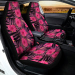 Pink Hawaiian Hibiscus Pattern Print Universal Fit Car Seat Covers