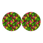 Pink Hawaiian Tropical Pattern Print Car Coasters