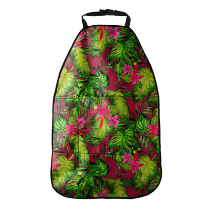 Pink Hawaiian Tropical Pattern Print Car Seat Organizers