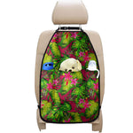 Pink Hawaiian Tropical Pattern Print Car Seat Organizers