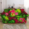 Pink Hawaiian Tropical Pattern Print Loveseat Slipcover