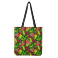 Pink Hawaiian Tropical Pattern Print Tote Bag