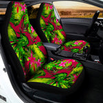 Pink Hawaiian Tropical Pattern Print Universal Fit Car Seat Covers