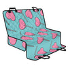 Pink Heart Lollipop Pattern Print Pet Car Back Seat Cover