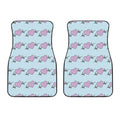Pink Heartbeat Pattern Print Front Car Floor Mats
