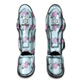 Pink Heartbeat Pattern Print Muay Thai Shin Guards