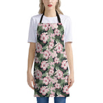 Pink Hibiscus Flower Camouflage Print Apron