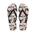 Pink Hibiscus Flower Camouflage Print Flip Flops