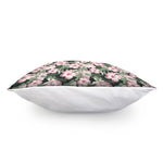 Pink Hibiscus Flower Camouflage Print Pillow Cover