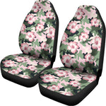 Pink Hibiscus Flower Camouflage Print Universal Fit Car Seat Covers