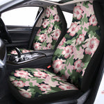 Pink Hibiscus Flower Camouflage Print Universal Fit Car Seat Covers