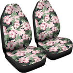 Pink Hibiscus Flower Camouflage Print Universal Fit Car Seat Covers