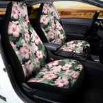 Pink Hibiscus Flower Camouflage Print Universal Fit Car Seat Covers