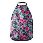 Pink Hibiscus Tropical Pattern Print Car Seat Organizers