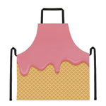Pink Ice Cream Melted Print Apron