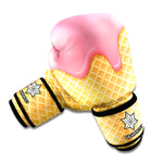Pink Ice Cream Melted Print Boxing Gloves