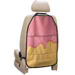 Pink Ice Cream Melted Print Car Seat Organizers