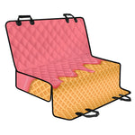 Pink Ice Cream Melted Print Pet Car Back Seat Cover