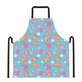Pink Ice Cream Pattern Print Apron