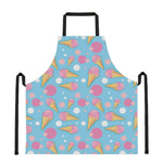Pink Ice Cream Pattern Print Apron