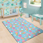 Pink Ice Cream Pattern Print Area Rug