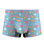 Pink Ice Cream Pattern Print Men's Boxer Briefs