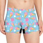 Pink Ice Cream Pattern Print Men's Boxer Briefs