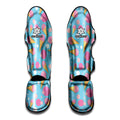 Pink Ice Cream Pattern Print Muay Thai Shin Guards