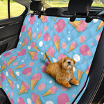 Pink Ice Cream Pattern Print Pet Car Back Seat Cover