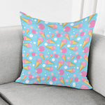 Pink Ice Cream Pattern Print Pillow Cover