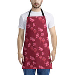 Pink Japanese Lantern Pattern Print Apron