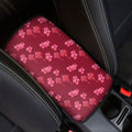 Pink Japanese Lantern Pattern Print Car Center Console Cover