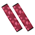 Pink Japanese Lantern Pattern Print Car Seat Belt Covers