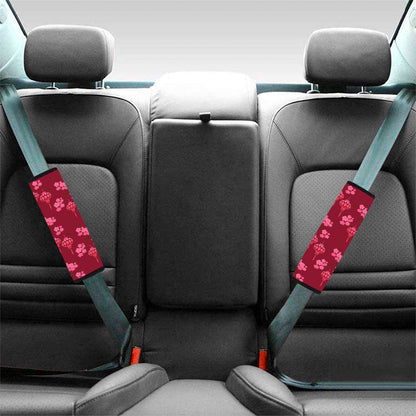 Pink Japanese Lantern Pattern Print Car Seat Belt Covers