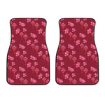 Pink Japanese Lantern Pattern Print Front Car Floor Mats