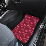 Pink Japanese Lantern Pattern Print Front Car Floor Mats