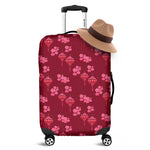 Pink Japanese Lantern Pattern Print Luggage Cover