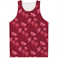 Pink Japanese Lantern Pattern Print Men's Tank Top