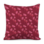 Pink Japanese Lantern Pattern Print Pillow Cover