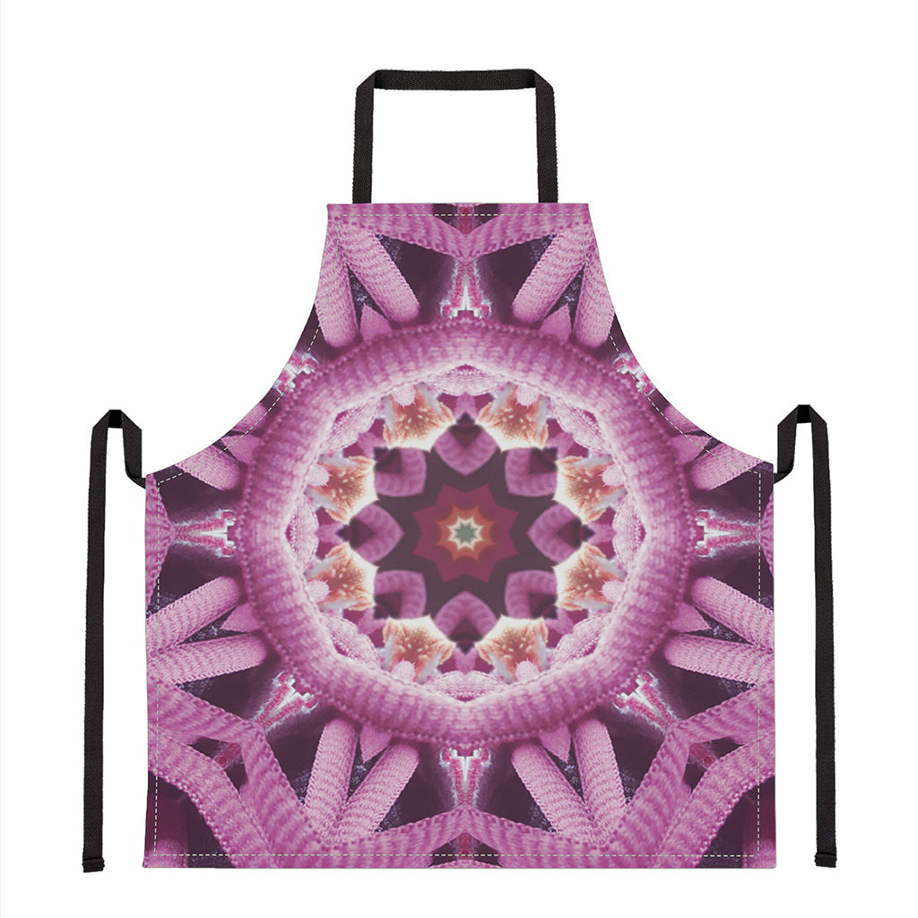 Pink Kaleidoscope Print Apron