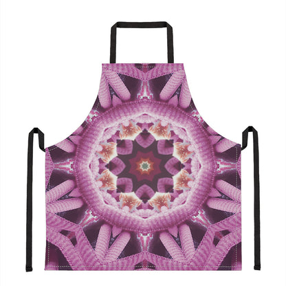 Pink Kaleidoscope Print Apron